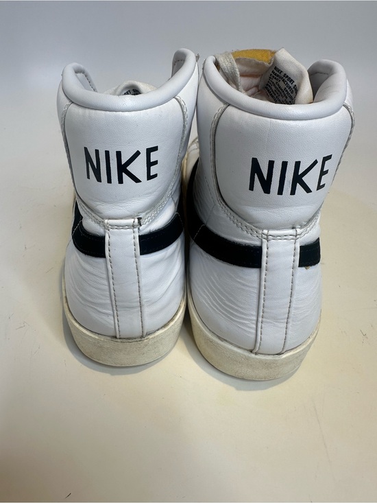 Nike Other - Nike White Black Cream High-Top Sneakers with Orange Logo